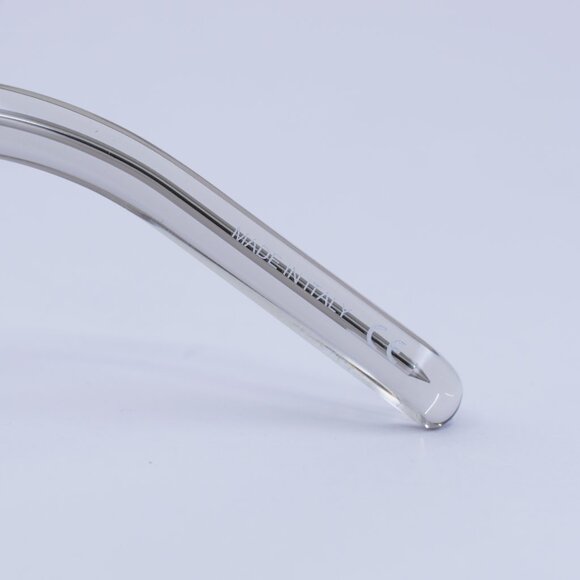 Saint Laurent SL411 004 Eyeglasses Transparent 57mm Square Frame - Picture 8 of 11